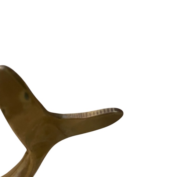 Vintage Mid Century Modern Solid Brass Dolphin Figurine, - Picture 10 of 10